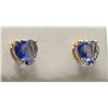 Image 2 : #30-14K GOLD TANZANITE EARRINGS