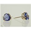 Image 3 : #30-14K GOLD TANZANITE EARRINGS