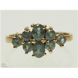 #47-10K GOLD ALEXANDRITE(0.85CT) RING SIZE 6