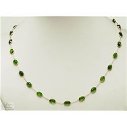 #49-14K GOLD CHROME DIOPSIDE NECKLACE