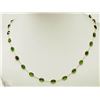 Image 1 : #49-14K GOLD CHROME DIOPSIDE NECKLACE