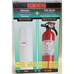 KIDDE KITCHEN AND FULL HOME FIRE EXTINGUISHERS NEW