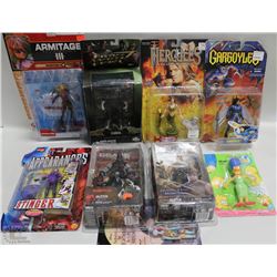 FLAT OF ASSORTED ACTION FIGURES ON CHOICE