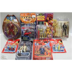 FLAT OF ASSORTED ACTION FIGURES