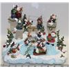 Image 1 : "LIGHTED SNOW VILLAGE "PLAYS O CHRISTMAS TREE" &