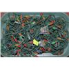 Image 1 : TUB OF MULTI-COLORED CHRISTMAS LIGHTS,OVER 200FT