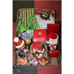 XL FLAT OF CHRISTMAS DÉCOR,SLEIGH WITH LAUGHING