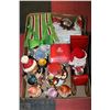 Image 1 : XL FLAT OF CHRISTMAS DÉCOR,SLEIGH WITH LAUGHING