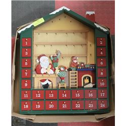FLAT WITH  SANTAS WORKSHOP CALENDAR 25DAYS OF