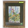 Image 1 : GENUINE DIAMOND & GEMSTONE FRAMED PAINTING " THE