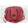 Image 1 : NEW DELLA LEATHER EMMA SATCHEL/PURSE RED COLOR