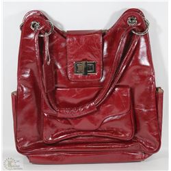 NEW DELLA LEATHER GARNET PURSE RED RYAN COLOR