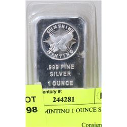 SUNSHINE MINTING 1 OUNCE SILVER BAR
