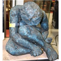 ZANNE CAMERON "LITTLE GIRL BLUE" CLAY SCULPTURE