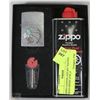 Image 1 : ZIPPO LIGHTER AND KIT "NATIVE HEAD DRESS",FUEL,