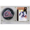 Image 1 : RICK NASH BLUE JACKETS SIGNED CARD & PUCK DISPLAY