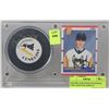 Image 1 : JAROMIR JAGR PENGUINS SIGNED CARD AND PUCK DISPLAY