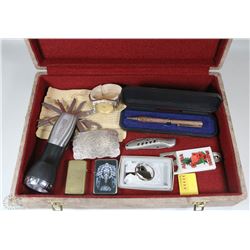 DECORATIVE BROWN BOX W/ LED