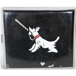 VINTAGE CIGARETTE CASE WITH DOG LOGO
