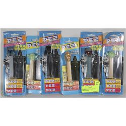 6 ASSORTED STAR WARS PEZ  COLLECTIBLE