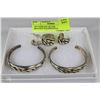 Image 1 : .925 STERLING SILVER BRACELETS,EARRINGS &