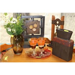 5 ASSORTED SHOWHOME  ACCENT PIECES