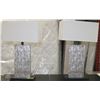 Image 1 : PAIR OF SHOWHOME SILVERTONE LAMPS