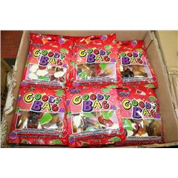 CASE WITH 24 120GRAM BAGS OF GUMMY CANDY