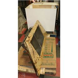 SOLID WOOD FRONT KITCHEN CABINET SET