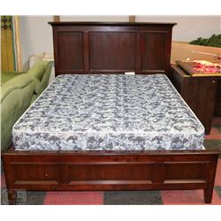 SHOWHOME CHERRYWOOD QUEEN SIZE BEDFRAME WITH