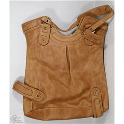 NEW DELLA LEATHER KAITLYN TOTE GINGER COLOR