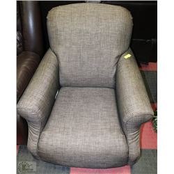 SHOWHOME GREY FABRIC ARMCHAIR