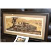 Image 1 : FRAMED "GREAT LOCOMOTIVE CHASE" COLOR LITHOGRAPH
