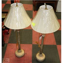 38" PAIR OF TALL LAMPS NEW