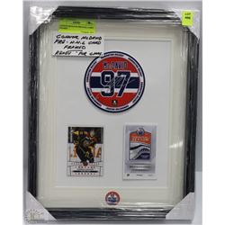CONNOR MCDAVID PRE-N.H.L CARD FRAMED