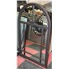 Image 1 : LARGE ARCH BROWN WOOD MIRROR (45"H X 28"W)