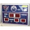 Image 1 : EDMONTON OILERS WALL MOUNT ELECTRIC SCORE BOARD