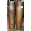 Image 1 : 2 LARGE ARTILLERY SHELLS 24" TALL