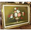 Image 1 : VINTAGE OIL PAINTING – FLOWERS IN A POT