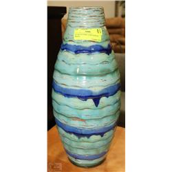 18" ART POTTERY VASE MADE IN BRAZIL