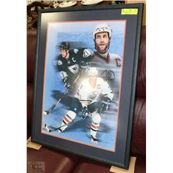 FRAMED EDMONTON OILERS JASON SMITH PRINT (31"X24"