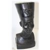 Image 1 : 8" WOOD EGYPTIAN PHARAOH HEAD - MADE IN EGYPT