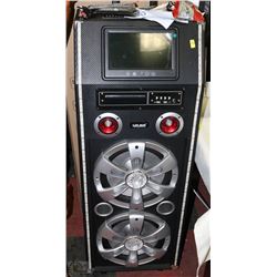 LAX MAX CHARGER KARAOKE MACHINE WITH LED LIGHTS