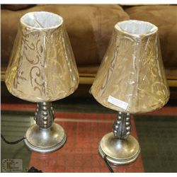 NEW 2 MINIATURE LAMPS WITH SHADES