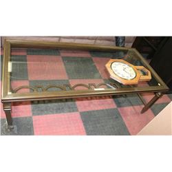 LARGE SHOWHOME METAL AND GLASS DESIGNER COFFEE