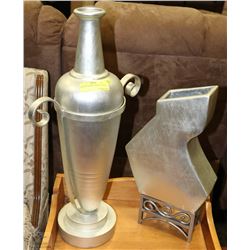 LOT OF 2 NEW DECORATIVE VASES