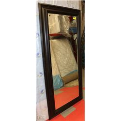 LARGE WOODEN FRAMED SHOWHOME MIRROR