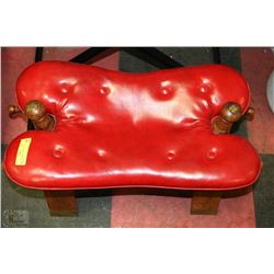 VINTAGE CAMEL SADDLE FOOT STOOL /SEAT