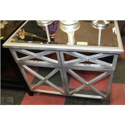 SHOWHOME MIRRORED NIGHT STAND