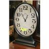 Image 1 : "THE NEW ERA "OVAL METAL PEDESTAL CLOCK W/CAST